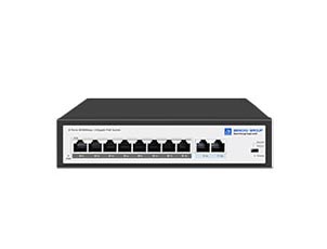 8 port 10/100m poe switch with 2 gigabit RJ45