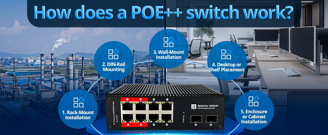 How does a POE++ switch work?