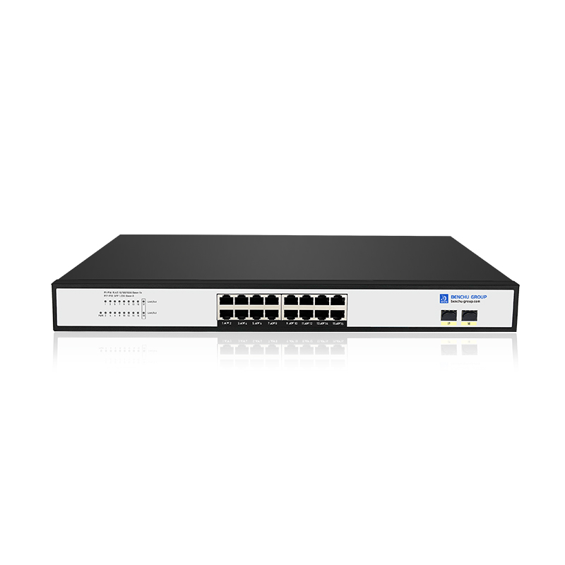 16 port network switch with 2 sfp