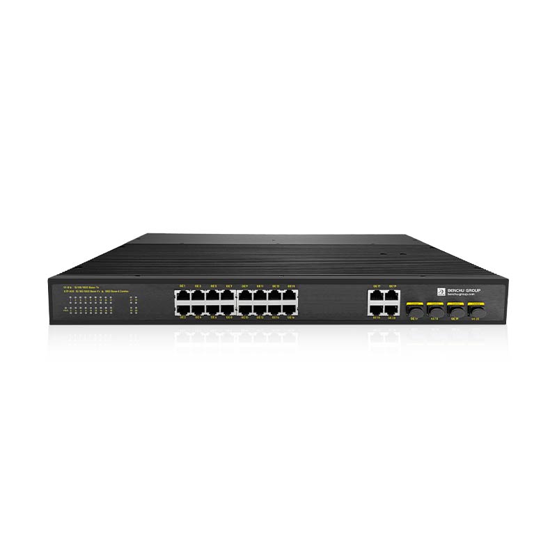 16 Port Industrial PoE Switch