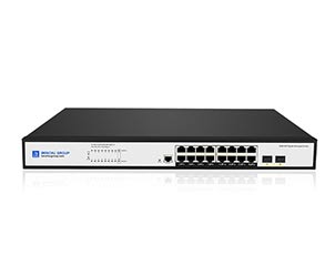 Managed 16 Ports Ethernet Switch With 2-Gigabit SFP Uplink