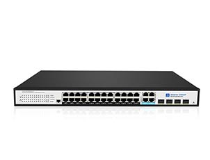 Managed 24 Ports Ethernet Switch With 4-Gigabit RJ45/SFP Combo