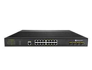 16 Port Gigabit Industrial Managed Ethernet Switch With 4-10Gb SFP+ Uplink