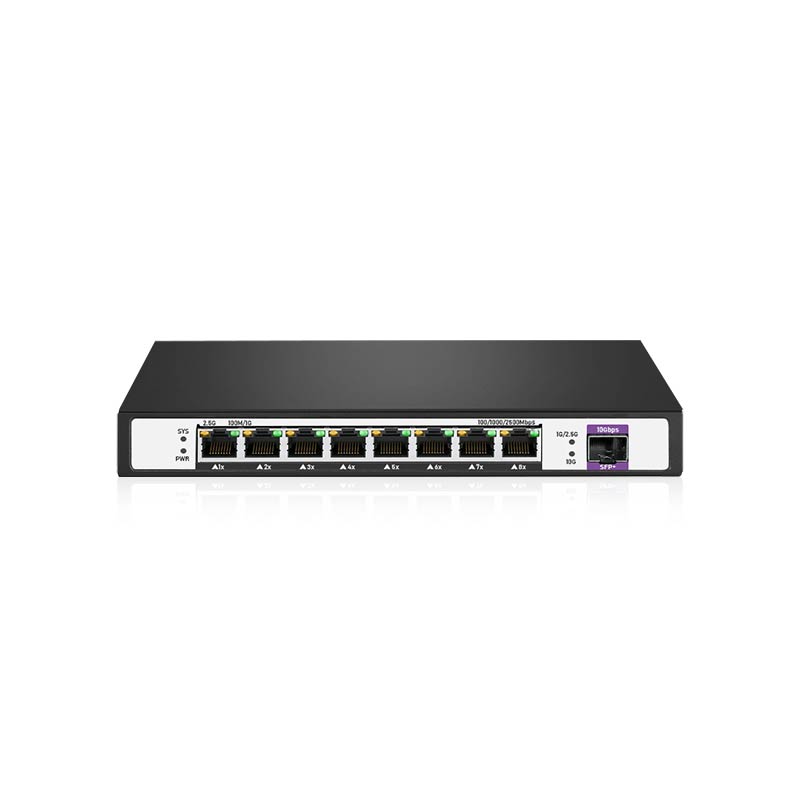 8 Port 2.5G Unmanaged Network Switch with 10G Uplink