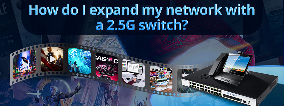 How do I expand my network with a 2.5G switch