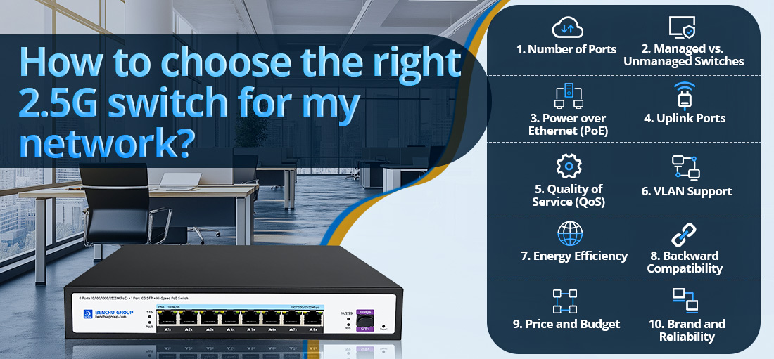 How to choose the right 2.5G switch for my network