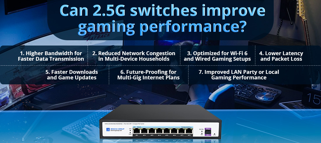 Can 2.5G switches improve gaming performance