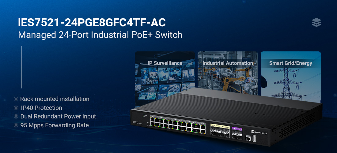 The Ultimate 24-Port Industrial PoE+ Switch with 10G Uplink