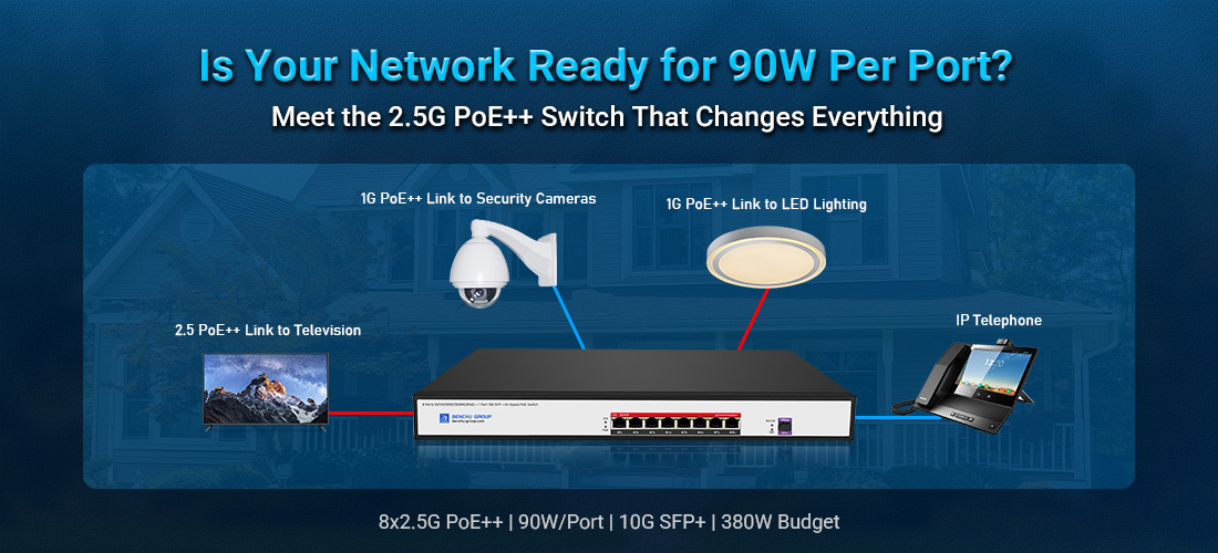 2.5G PoE++ Switch Is Your Network Ready for 90W Per Port? Meet the 2.5G PoE++ Switch That Changes Everything