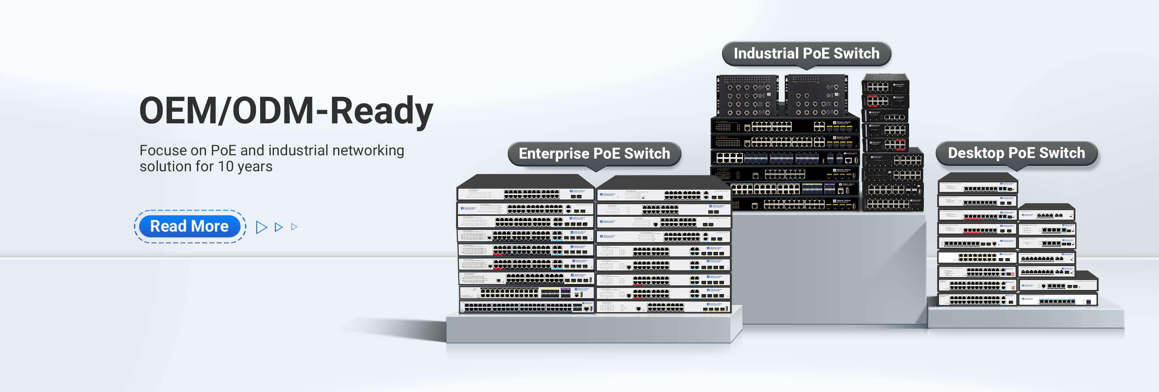 10-Year Manufacturer of Industrial, Enterprise & Desktop PoE Switches