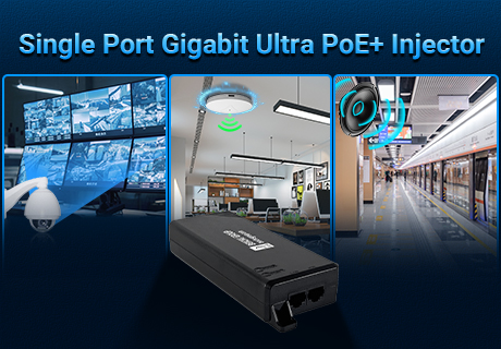 A Benchu ​​Group lança com sucesso o injetor PoE+ Gigabit Ultra de porta única PSE102-GE-90W.