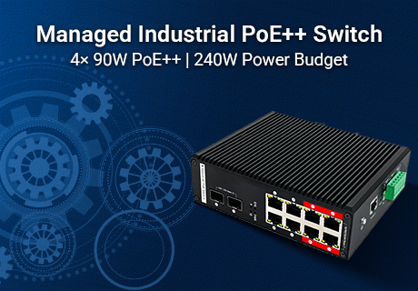 Benchu Group lança IES7511-8PGE2GF-4BT-DC: Switch PoE++ industrial gerenciado de alta potência para redes exigentes