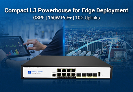 O Grupo lança o SP7500-8PGE4TF-L3M, um dispositivo compacto e potente para redes convergentes de borda.